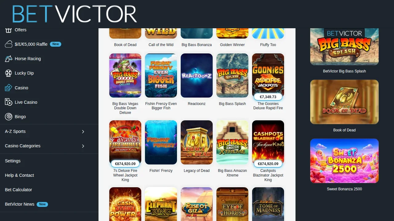 BetVictor slots