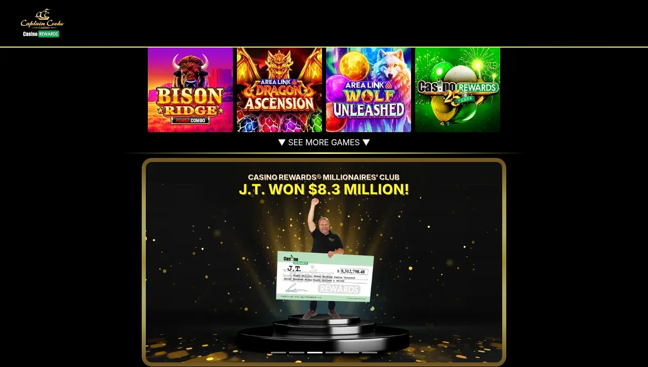Captain Cooks Casino slots