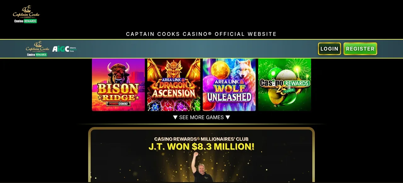 Captain Cooks Casino slots