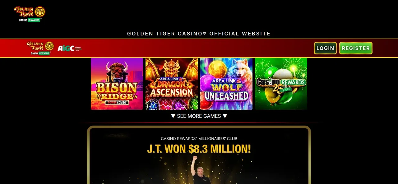 Golden Tiger Casino lobby