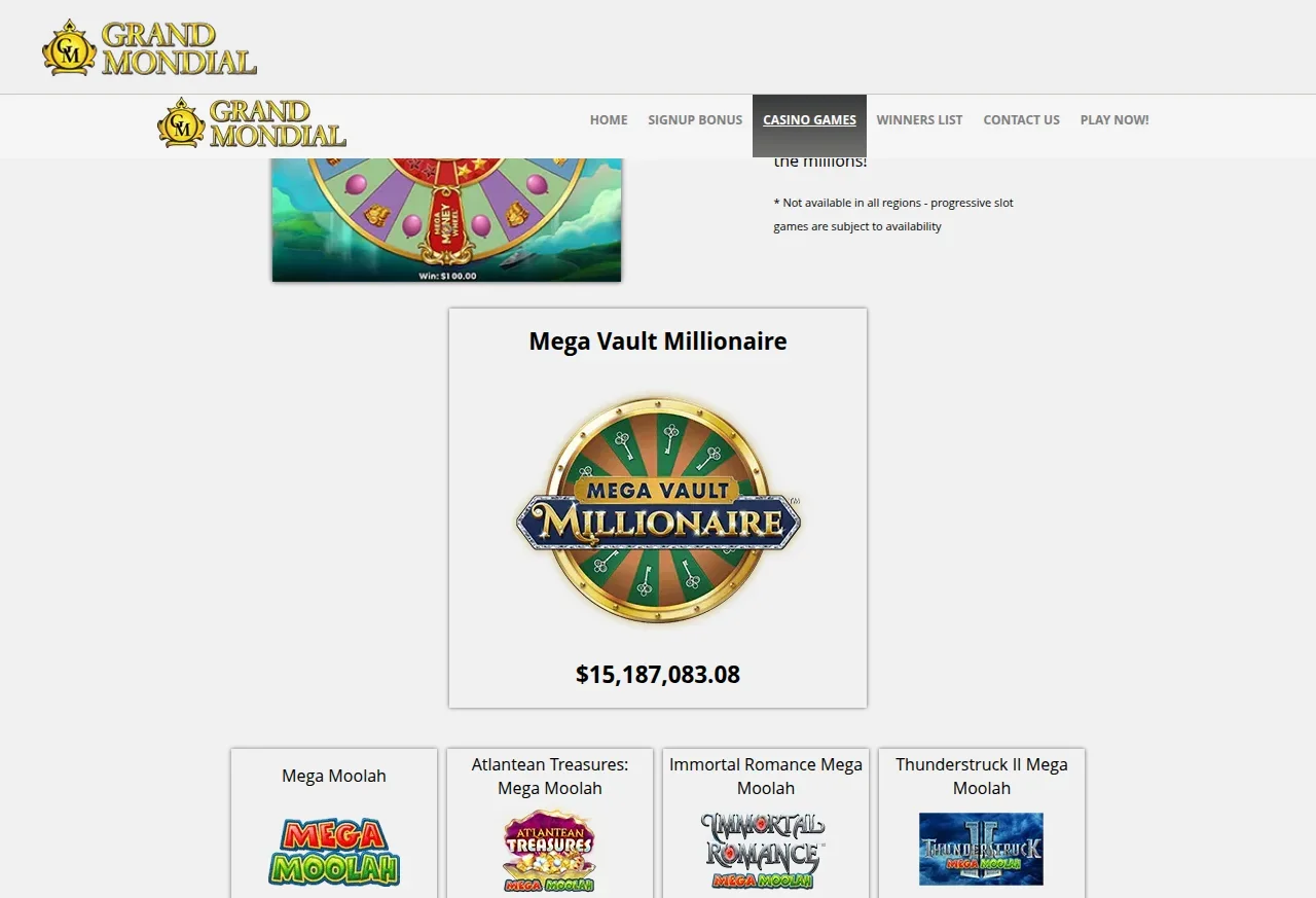 Grand Mondial slots