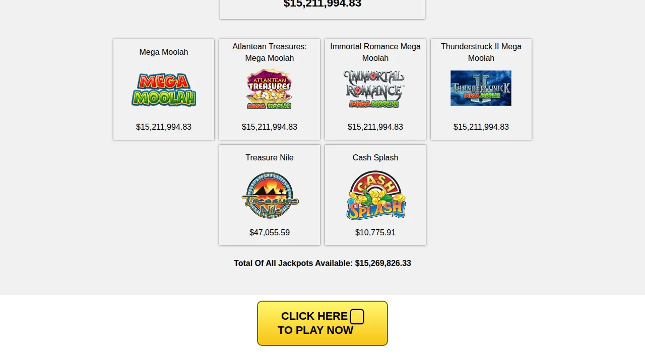 Grand Mondial casino games lobby seen on the Alberta site